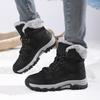 Женские зимние сапоги Plus Snow Boots Casual Suede Medium Warm High Top Cotton Shoes Large Antislips Solid Color Strap Up Rope