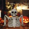 Halloween Skull Ornament Skeleton Half Body Figurine Desktop Decoration Festive Atmosphere Enhancer Unique Halloween