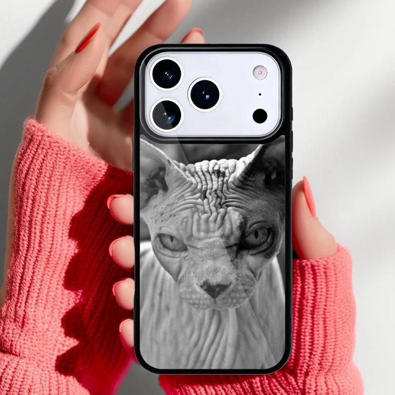 Чехол для телефона Сфинкс Кошка Сфинкс для iPhone 17 Air 16e 15 14 13 Pro Max Задняя крышка для 12 11 Pro Coque