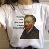 90s Vintage Tshirt Fashion Top Tees Female Vincent Van Gogh Harajuku Aesthetic T Shirts Women Oil Painting Ullzang Funny T-shirt