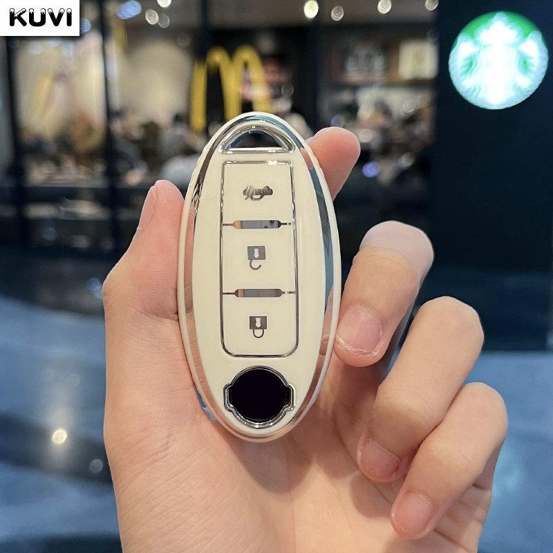 Новый TPU чехол-брелок для автомобильного ключа с 3 кнопками для Nissan Leaf Micra Qashqai J11 J10 X Trail T32 Versa Note Patrol Аксессуары