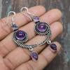 Sage Amethyst Gemstone Handmade 925 Sterling Silver Jewelry Earring For Thanksgiving