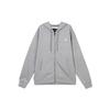 Essentials Solid Color Hooded Zip-Up Casual Jacket Men Outerwear Dark-Grey FJ7772-091