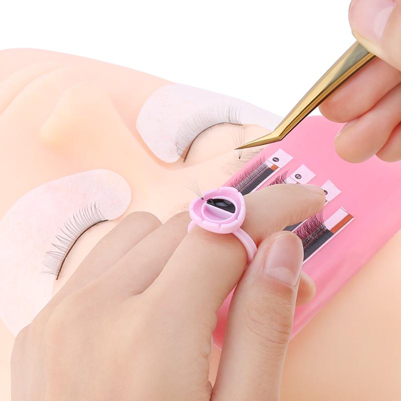 50/100Pcs Disposable Eyelash Glue Fan Cup Tattoo Pigment Eyelash Extension Tools Lash Supplies
