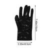 Women Short Goth Party UV Protection Gloves Sunscreen Gloves Bride Lace Gloves Hollow-Out Mittens