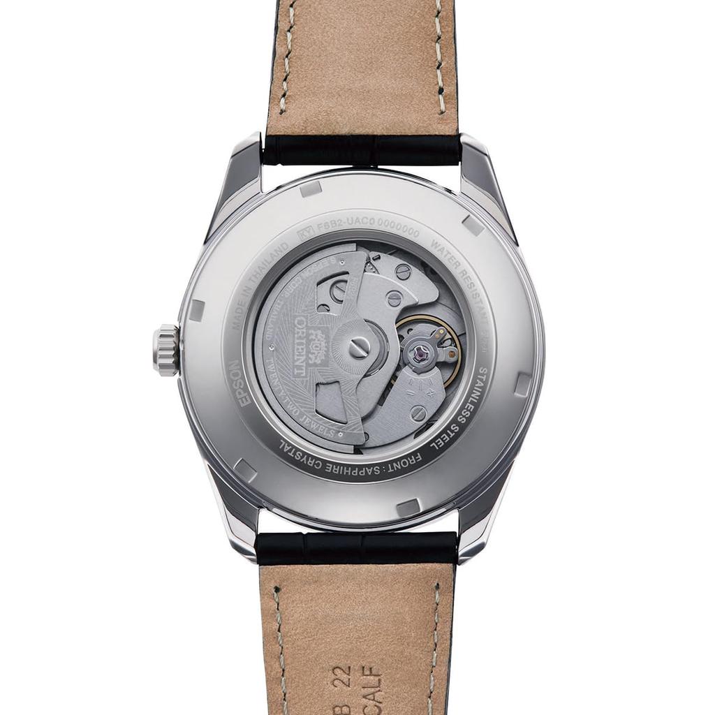 Orient SUN MOON Automatic Contemporary with Japanese Warranty & Watch, Style, Men's, White, Silver, RN-AK0305S, Manufacturer's