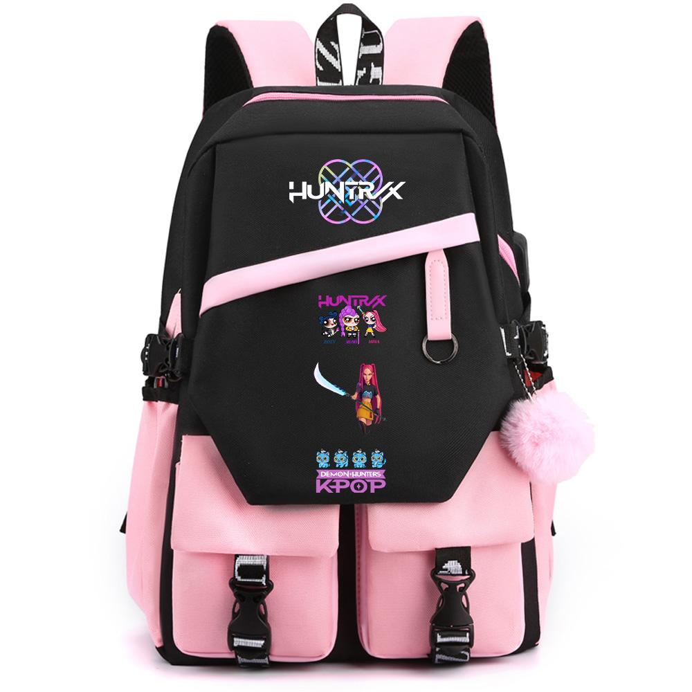 Anime Demon Hunters Printed Large Capacity Backpack for Teenger Student Girl Boy Schoolbag Bookbag Women Waterproof Travel Bag Gift