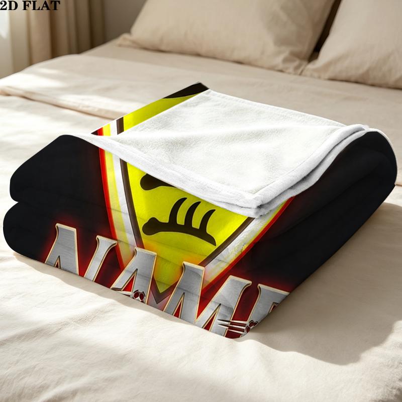 Custom Name,VfB Stuttgart Printed Flannel Blanket, soft throw for bedroom sofa, washable, Christmas present, great gift.