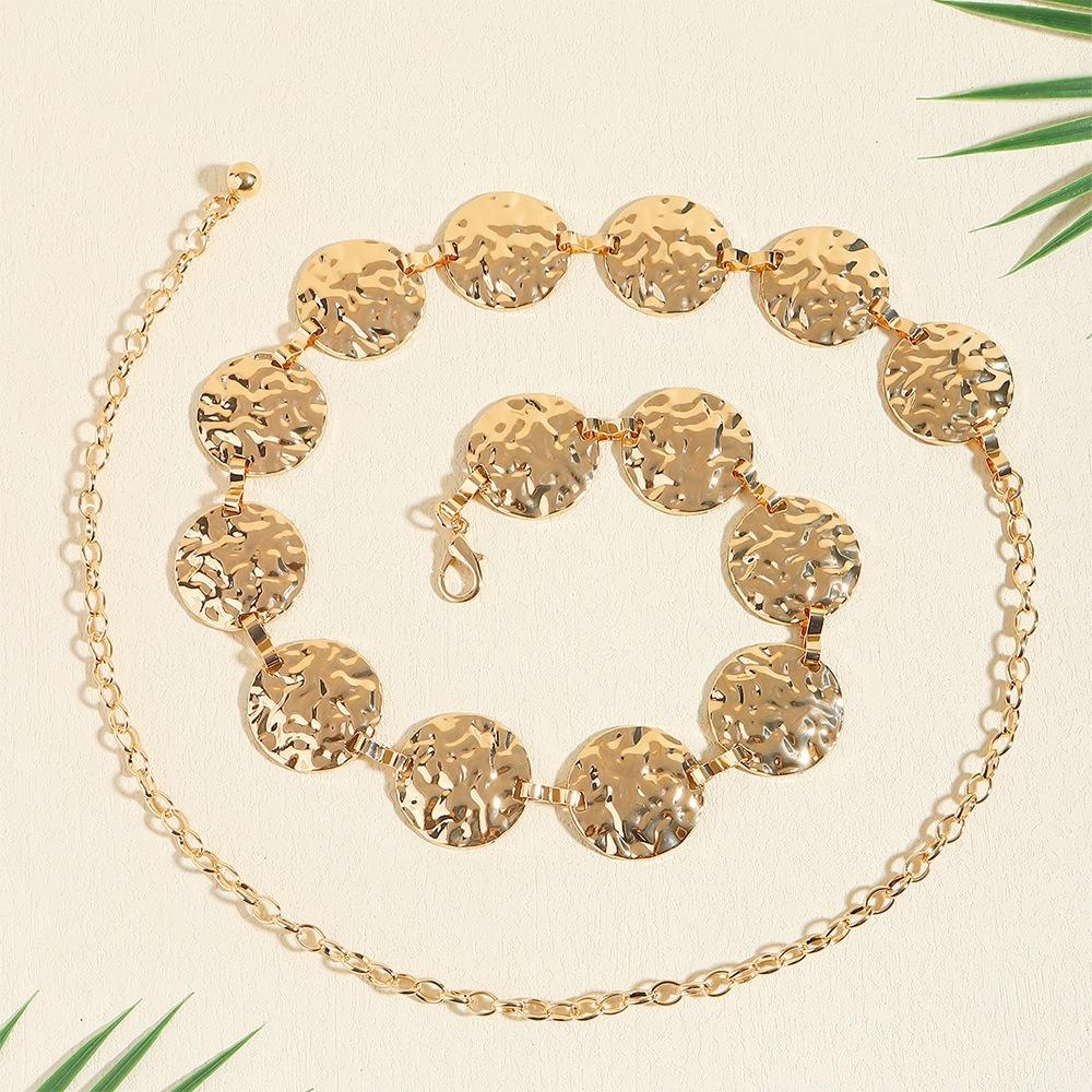 Versatile Punk Waist Chain Luxury Style Dress Waist Chain Simple Metal Waist Chain