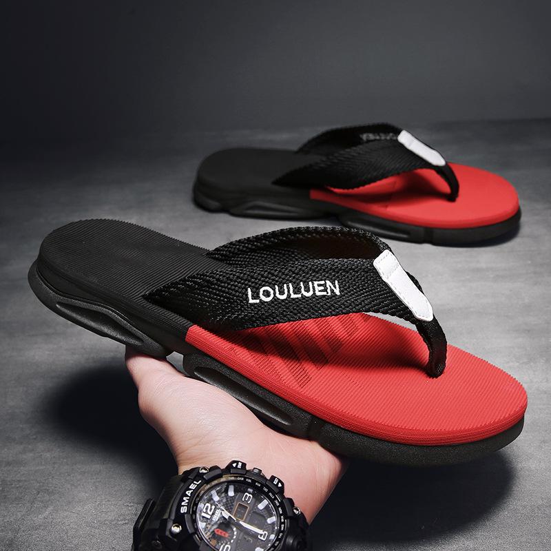 Summer New Wear-resistant Anti-skid Beach Fashion Trend Clip Foot Thick Bottom Flip-flops