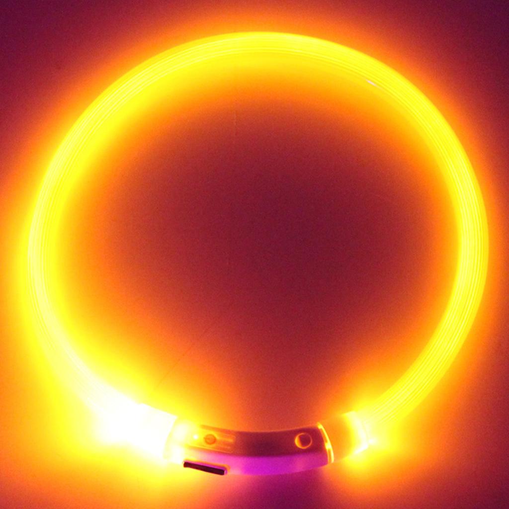 New LED Dog Collar Light USB Rechargeable Glowing Dog Collars Pet Flash Luminous Collars