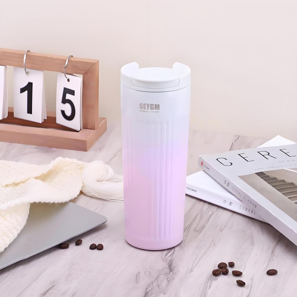 Стакан MYEEDA из высококачественной нержавеющей стали объемом 500 мл с вакуумным кофейником из нержавеющей стали, бутылкой для воды объемом 500 мл, легко моющейся из нержавеющей стали.