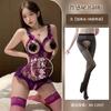 Sexy lace perspective pure desire uniform seduction one-piece pajamas hot no-take lingerie