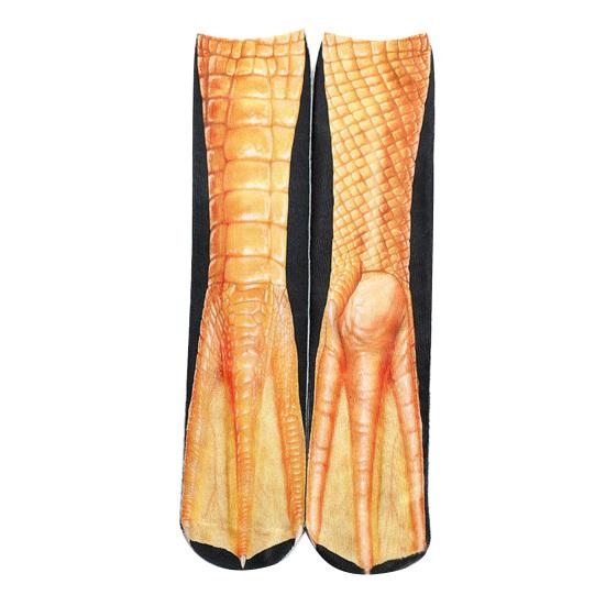 40cm Adult Unisex Warm Double-Side 3D Print Animal Foot Hoof Paw Simulation Sock