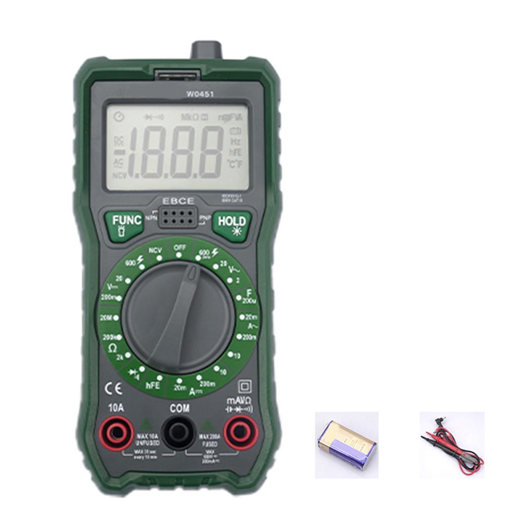 Вольт Ампер Конденсатор Диод Триод NCV Гц Тестер С Подсветкой Мультиметр с Функцией Удержания Данных Автоотключением Индикацией Низкого Заряда Батареи