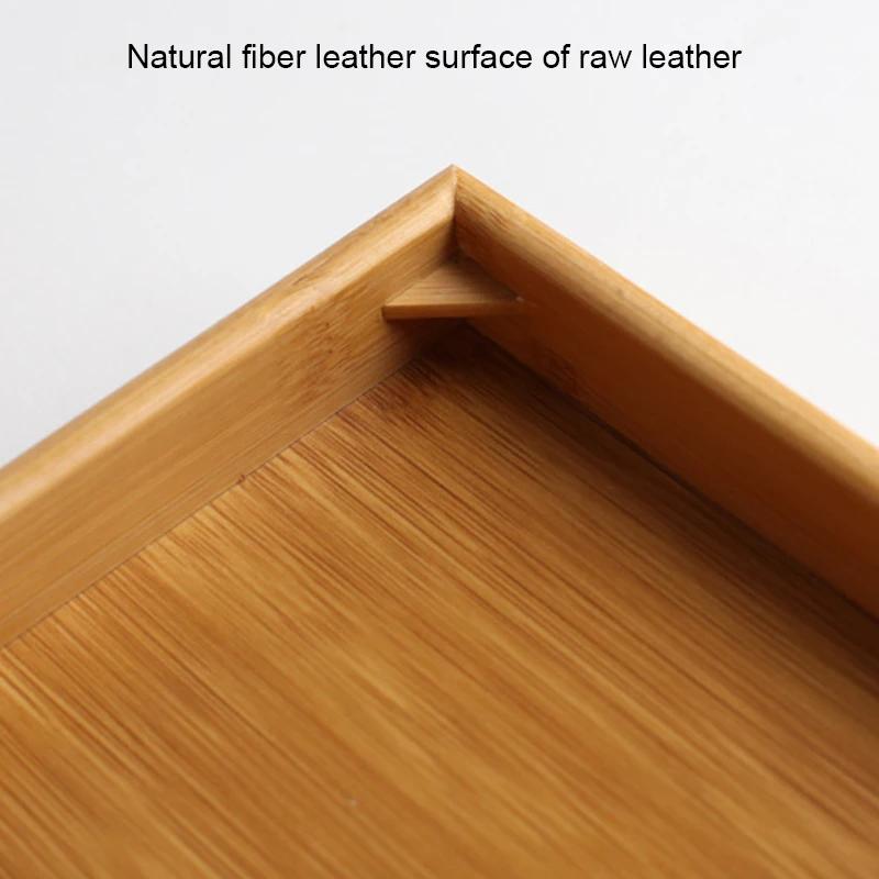 Wood Tea Tray Water Drain Chinese Table Drawer Holder Household Teaware Bamboo Board Accessories for Teahouse Home