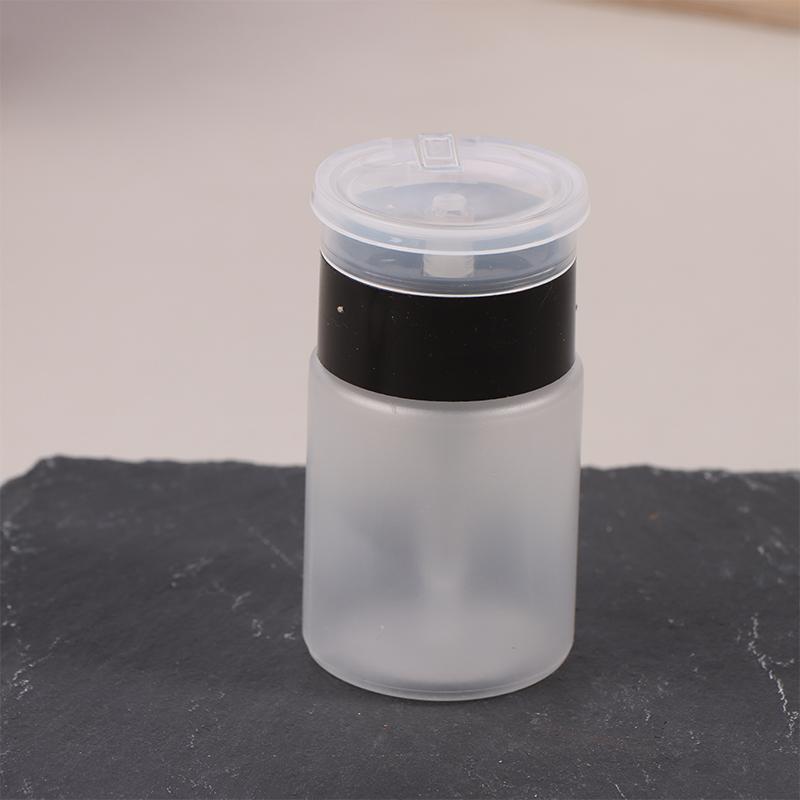 1Pc 60/200Ml Empty Press Nail Bottle Pump Dispenser Plastic Polish Portable Liquid Makeup Remover Cleaner Manicure Tool