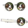 St. Bernard, Saint Bernard, Alpine Mastiff, Bernhardiner - cufflinks and tie with your photo, a suit decoration, men's jewelry from the Art-Dog brand.