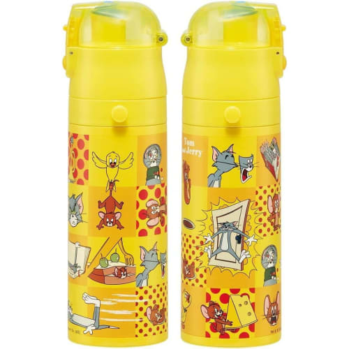 Skater Tom and Jerry Happy 470ml Children's Stainless Steel Sports Bottle SDC4-A