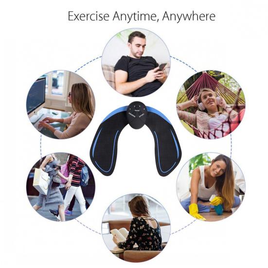 Интеллектуальный тренажер для бедер и ягодиц с регулируемыми режимами, работающий от батареи, портативный интеллектуальный тренажер для ягодиц, оборудование для тренировок