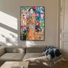 Gustav Klimt Women's Classic Painting Colorful Flowers Home Bedroom Decoration Canvas Poster Printing Art Gift