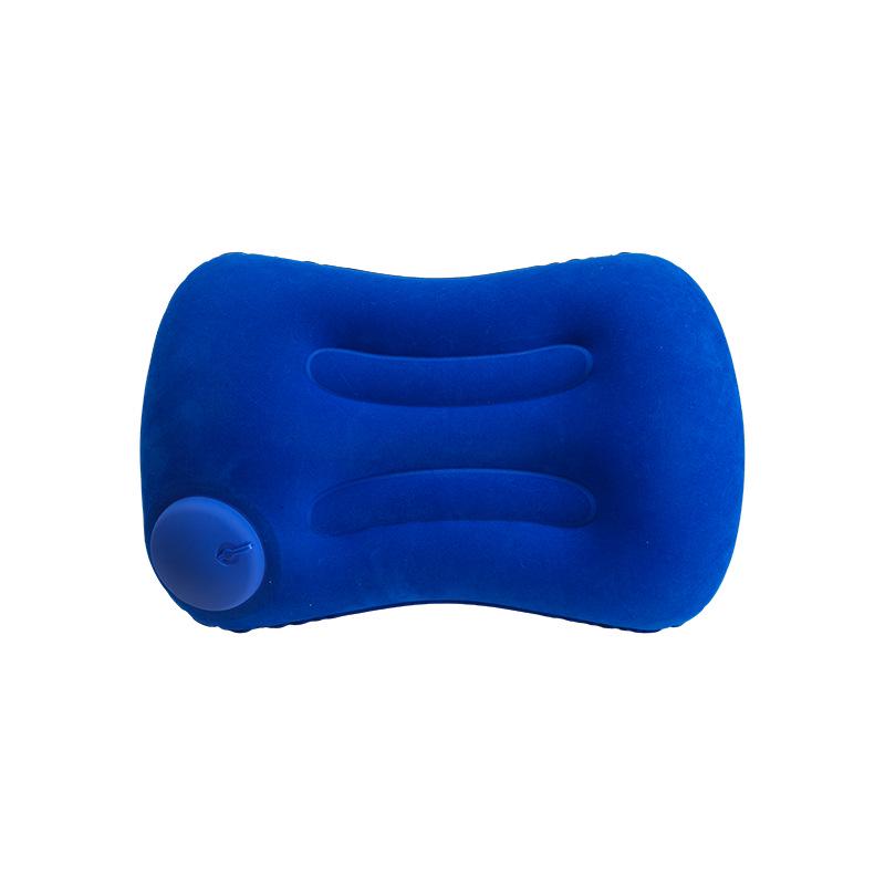 Press-and-Fold Inflatable Pillow: Large Neck and Lumbar Support for Camping and Travel