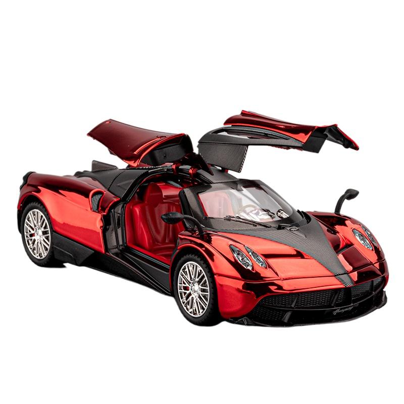 1/24 Pagani Huayra Dinastia Сплав Гальваническое покрытие Модель Спортивного Автомобиля Металлический Гоночный Автомобиль Модели Транспортных Средств Звук и Свет Детские Игрушки Подарок
