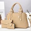 Fashionable Large Capacity Shoulder Bag Set In Soft Pu With Elegant Macaron Options Color