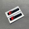 q2 A4 4Ring logo ABS Black Car Hood Front Grill Rear Trunk Emblem Sticker A4 Mark Quarrto  Sline 40TFSI 45TFSI 55TFSI Emblem