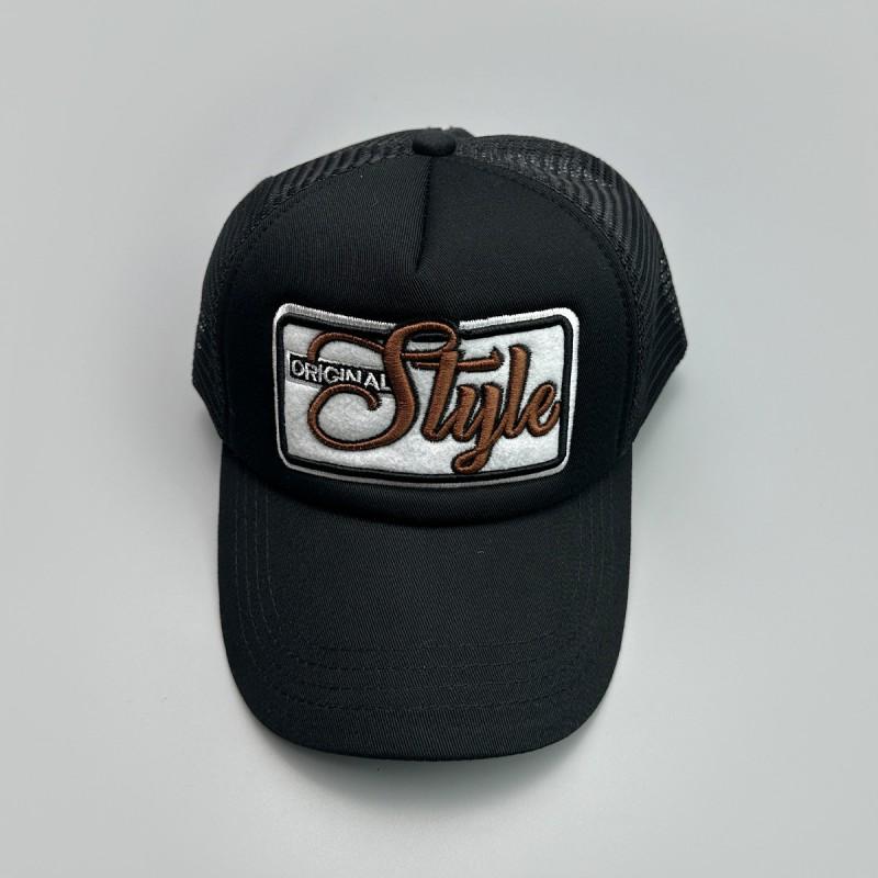 Color Block Mesh Embroidered Letter Baseball Cap Unisex Sun Protection Small Face Outdoor Trucker Hat