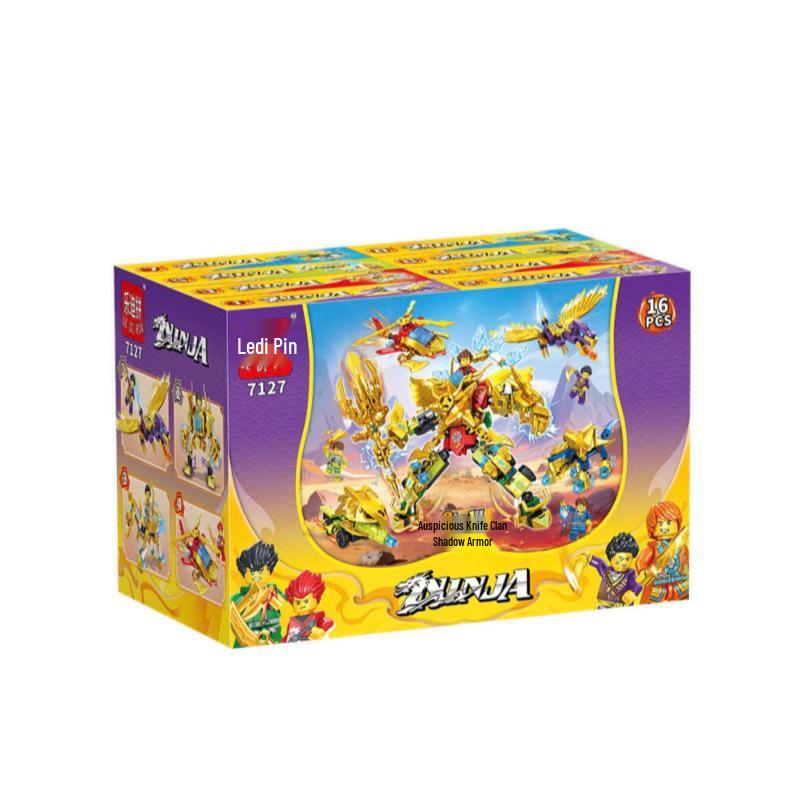 Набор 8-в-1 «Ниндзя: Сборка из мелких деталей, совместимая с Lego»: Развивающая игрушка в подарок для мальчиков