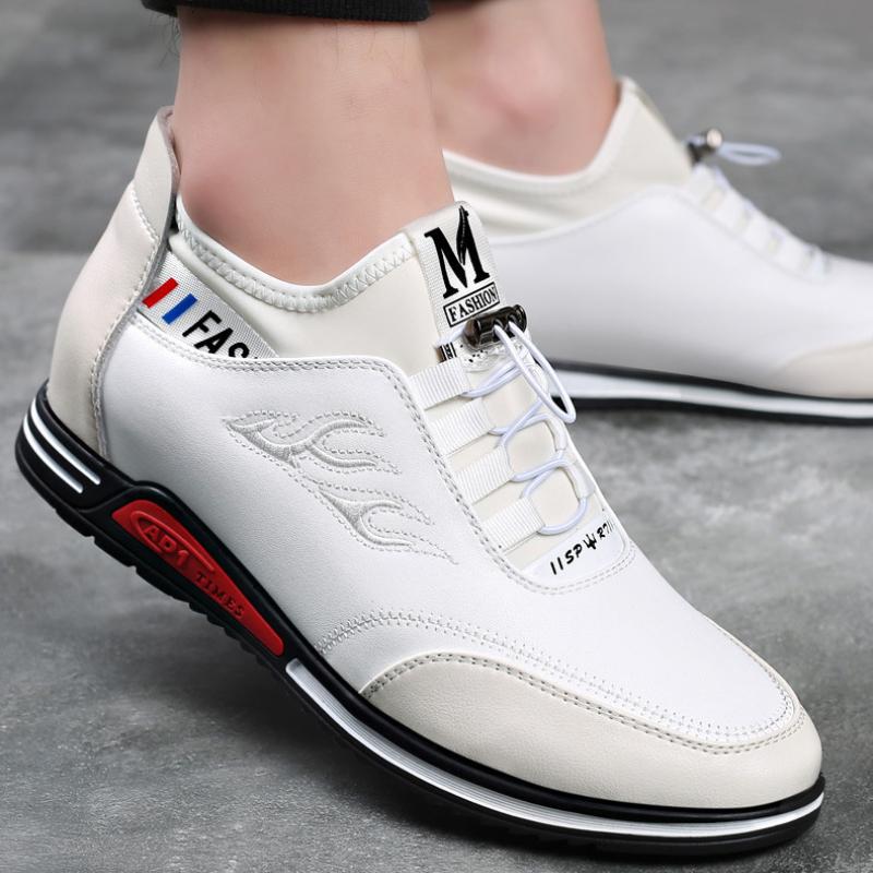 Весенняя мужская кожаная обувь из мягкой кожи на мягкой подошве, деловая мужская повседневная обувь, легкие мужские туфли-слипоны, нескользящие кроссовки