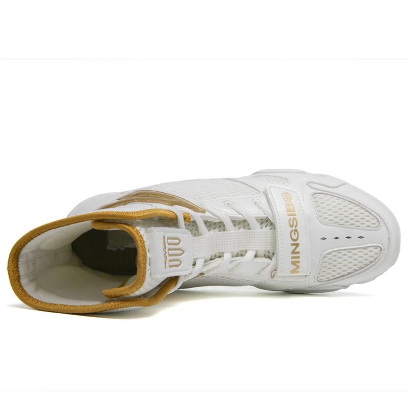 Мужская обувь для борьбы, роскошные боксерские туфли, легкая летная обувь, противоскользящие борцовские кроссовки