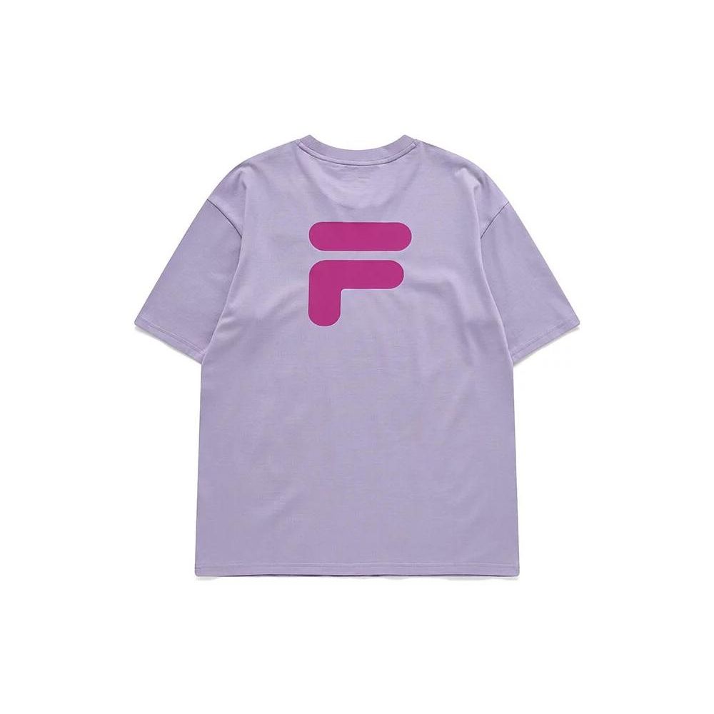 Fila Fusion Американская Ретро Дофаминовая Повседневная Футболка с Круглым Вырезом и Коротким Рукавом Унисекс Футболки T11U126110A-VT