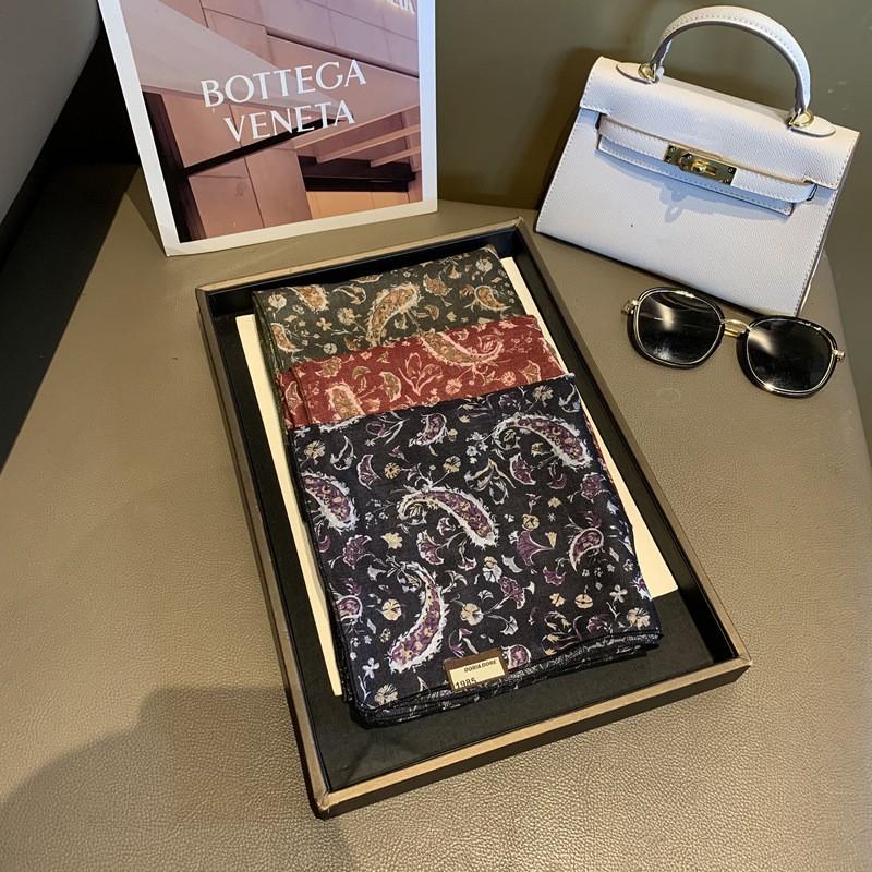 70cm Square Scarf Double-Sided Floral Paisley Print Lightweight Neckwear Wrap Accessory Women