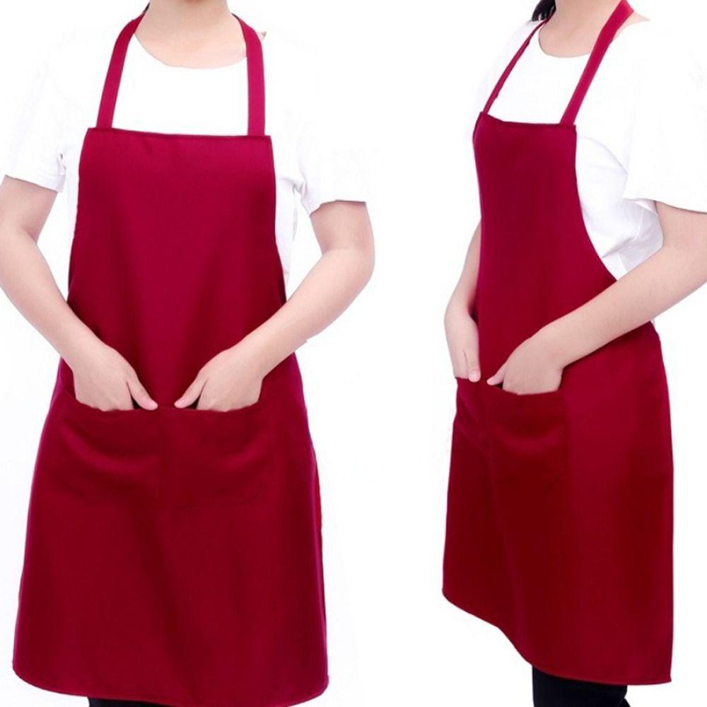 Sleeveless Chef Apron Waterproof Cooking Baking Apron Cute Kitchen Cleaning Apron Home Kitchen