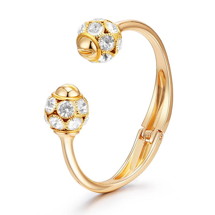 Новый модный простой классический 18-каратный круглый браслет с бриллиантами для женщин ювелирные изделия Ajorca