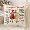 Best Friends Pillowcase Holiday Joy Single Sided Print Decorative Cushion Cover Home Throw Pillow Cover