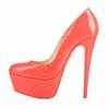 Fashion Women Pumps 14cm Extremely Platform High Heels Sexy Patent Leather Red Black Wedding Party Shoes Stiletto Plus Size 44