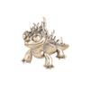 Solid Brass Dinosaur Ornament Or Living Room Miniature Dragon Desktop Trinket Antique Small Artefact Handheld Decorative Piece