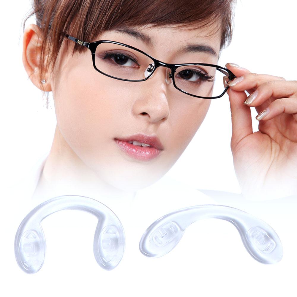 Silicone For Women Men Transparent U Shape Ear Hook Korean Nose Pad Glasses Support Eyeglasses Pads