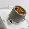 1Pcs Square Fitting Socket Plug Lamp Holder E27 LED Light Bulb Holder Switch Hanging Lamp