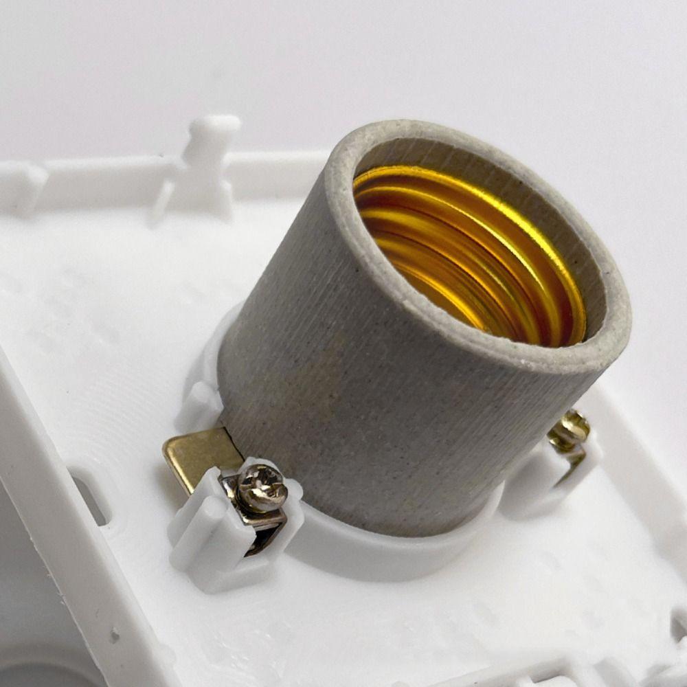 1Pcs Square Fitting Socket Plug Lamp Holder E27 LED Light Bulb Holder Switch Hanging Lamp