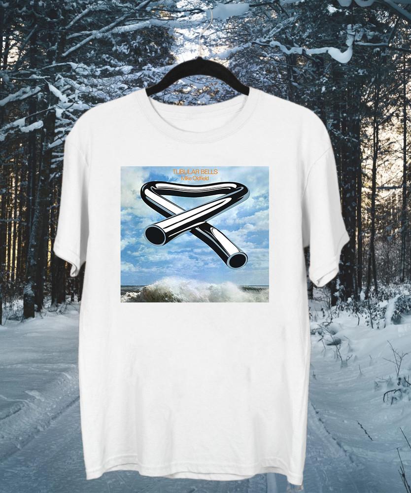 Mike Oldfield Tubular Bells Basic White Cotton T Shirt Full Size S-5XL Unisex T-Shirt
