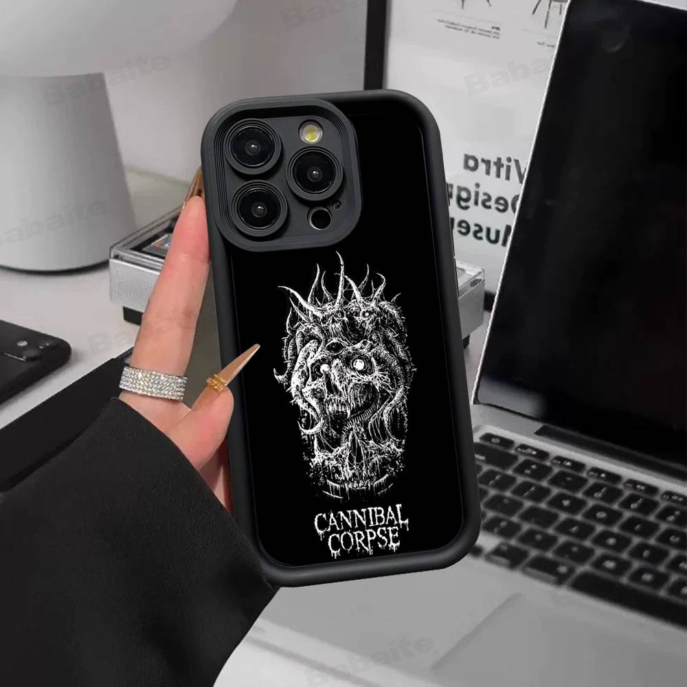 C-Cannibal C-Corpse Band Phone Case For IPhone 16 15 14 Plus 13 12 11 17 Pro Max Pro Soft Cover