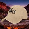 Винтажная Унисекс Бейсболка Bad Boy  Регулируемая Липучка  Легкая Стиранная Кепка для Активного Отдыха, Кемпинга, Путешествий