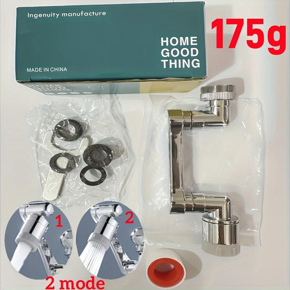 1 шт. полностью металлический удлинитель для крана с поворотом на 1080°, универсальный аэратор-баблер, фильтр против брызг, экономящий воду, насадка-распылитель для крана