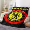 Custom Name,Chelsea FC Printed Flannel Blanket, soft throw for bedroom sofa, washable, Christmas present, great gift.