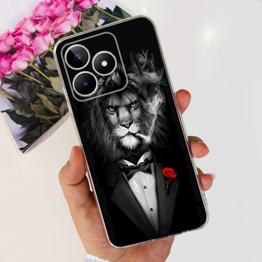 Для Realme C51 RMX3830 / Realme C53 RMX3760 Глобальный Чехол для Телефона Прозрачный Мягкий ТПУ Capas Etui Для RealmeC51 C 51 Корпус