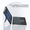Wireless Bluetooth Leather Keyboard Case for Samsung Galaxy Tab S9 S9Plus P610 A9 10.5 with Hinge Stand